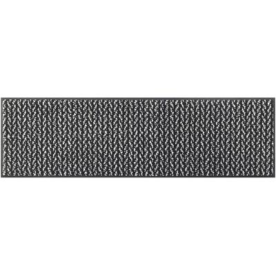 Fußmatte Gr. 1, schwarz-weiß (schwarz, weiß), B:35cm H:7mm L:75cm, Polyamid, Polyamid, Teppiche Image