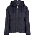 Daunenjacke TOMMY HILFIGER CURVE "CRV FEMININE LW DOWN JACKET" Gr. 50, blau (dunkelblau) Damen Jacken Übergangsjacken