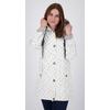 Regenjacke DEPROC ACTIVE "Friesennerz ANKERGLUTZAUBER", Damen, Gr. 46 (L), weiß, Obermaterial: 100% Polyurethan; Futter: 100% Polyester, casual, figurumspielend, Langarm gerader Abschluss mit Druckknopf, Jacken, auch in Großen Größen erhältlich