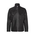 Lederjacke BOSS ORANGE "Jonova1" Gr. 52, schwarz (001_black) Herren Jacken Lederjacken