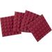 Gator 12x12" Acoustic Pyramid Panel (Burgundy, 4-Pack) GFW-ACPNL1212PBDY-4PK