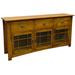 Crafters and Weavers Arts And Crafts 72" Solid Wood Sideboard Wood in Brown | 36 H x 72 W x 18 D in | Wayfair CWA8-W