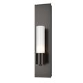 Hubbardton Forge Pillar 1 - Light Armed Sconce Glass/Metal in White/Brown | Wayfair 204420-1030