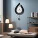 Latitude Run® Brisia Wall Clock Wood/Glass in Black/Brown/White | 26.8 H x 13.8 W in | Wayfair BBE50899763149408CB7627F36657177