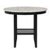 Red Barrel Studio® Monserrote Round 42" Dining Table Wood in Black/Brown/White | 36 H x 42 W x 42 D in | Wayfair 36AFF5E72D014424BFD57C6E1760BEB2