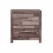 Millwood Pines Caseyn 2 - Drawer Solid Wood Nightstand in Natural Wood in Brown/Green | 25 H x 24 W x 16 D in | Wayfair