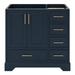 Winston Porter Peighten 36.75" Single Bathroom Vanity Base Only Wood/Solid Wood in Blue | 34.5 H x 36.75 W x 21.5 D in | Wayfair