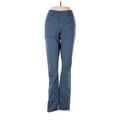 CALVIN KLEIN JEANS Khakis - Mid/Reg Rise Boot Cut Boot Cut: Blue Bottoms - Women's Size 0