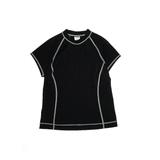 Lands' End Rash Guard: Black Sporting & Activewear - Kids Girl's Size 6