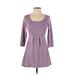 Boden Casual Dress - A-Line Scoop Neck 3/4 sleeves: Pink Dresses - Women's Size 2