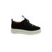 J/Slides Sneakers: Black Color Block Shoes - Women's Size 6 1/2 - Round Toe
