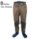 Breathable Stockingfoot Waist Hight Wading Pants 4 Ply Durable Waterproof Waders for Men Fly Fishing