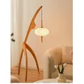 Modern Simple Walnut Solid Wood Floor Lamp Living Room Net Red Bedroom Bedside Creative Exhibition