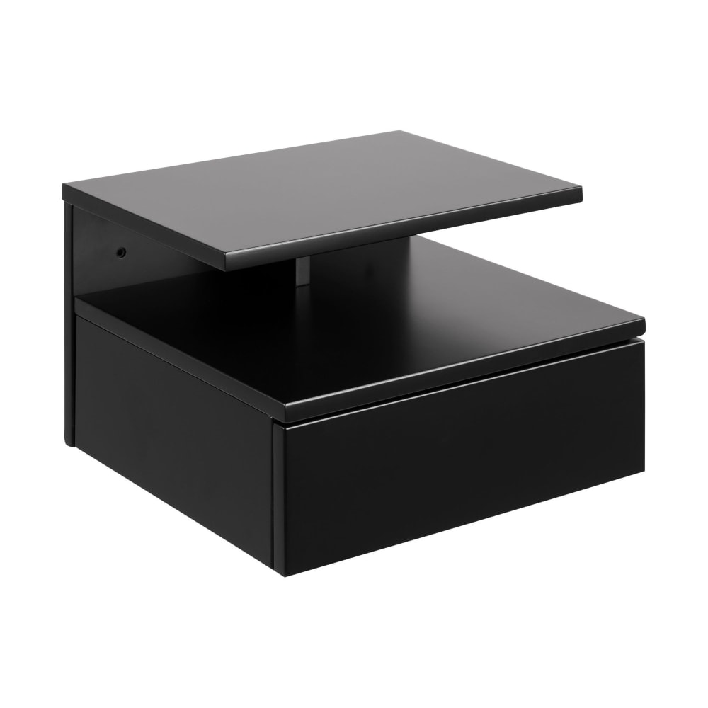 Chevet suspendu en bois 1 tiroir 1 niche