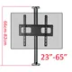 2019 new DL-A10M-66 23"-65" stainless steel LCD TV stand mounts bracket in Partition wall 360 rotate