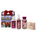 Bath & Body Works Sweet Pea Mini Gift Box Set - Fragrance Mist Shower Gel and Body Lotion Travel Size With a Himalayan Salts Springs Sample Soap.