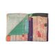 Unique Kantha Quilt by Brighton Bombay - Stunning Patchwork Kantha Blanket - Kantha Throw Blanket for Sofa, Couch, Vintage Bedspread