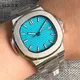 BLIGER NH35A PT5000 Dress Square Blue Automatic Men Watch MIYOTA 8215 Turquoise Green Dial Sapphire