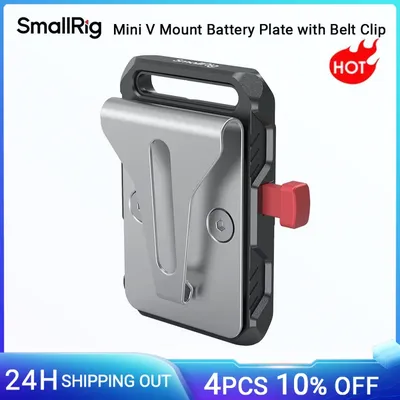 Small rig Mini-V-Mount-Batterie platte, V-Lock-Batterie platte mit Gürtel clip für Kamera-Netzteil-