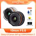 Brightin Star 10mm F5.6 APS-C Wide Angle Fisheye Prime Manual Focus Lens for Sony E FE Canon EOS M