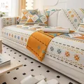Chenille Stoff Bohemia Sofa matte für Wohnzimmer Marokko Stil Anti-Rutsch-Sofa kissen