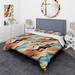 Designart "Desert Mirage Multicolor" modern bedding set with shams