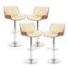 Glitzhome Set of 2 or 4 Modern Height Adjustable Faux Leather Swivel Bar Stools
