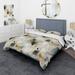 Designart "Urban Geometric Pattern" modern bedding covert set with 2 shams