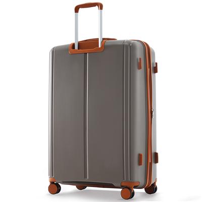 Brown Luggage Sets 3 Piece Suitcase Set with USB Port, Lightweight Carry On Hardside Luggage Sets w/ Spinner Wheels (20/24/28)