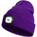 Beanie with Light for Kids USB Rechargeable Hands Free LED Headlamp Cap Winter Knitted Night Lighted Hat