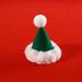 FurryElves Cozy Pet Christmas Decoration Santa Hat - With a Diameter of 3.15in and a Height of 4.33in Adjustable Size.