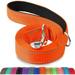 Double-Sided Reflective Dog Leash 6 FT/5 FT/4 FT Padded Handle Nylon Dogs Leashes for Small & Medium Dogs Walking Orange 4FT