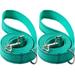 2-Pack Reflective Dog Leash 6ft - Nylon Dog Leashes for Small Dogs Medium Dogs Large Dogs Puppy Cats - 6ft Training Leash with D Ring(Turquoise 5/8 X 6FT(2-Pack))