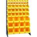 Quantum Storage Systems QRU-16S-220230240 Single Sided 16 Rail Unit with 16 QUS220 18 QUS230 & 12 QUS240 Bins - Yellow