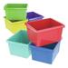 Storex Classroom Storage Bin Assorted Colors 6-Pack-Size:4 Gallon