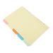 NUOLUX Office Paper Dividers A5 Binder Colored Labels Mini Binder Clips Paginated Paper 1pcs