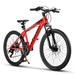 24 inch Mountain Bike Bicycle for Adults Aluminium Frame Bike Shimano 21-Speed with Disc Brake for Kids boy Girl Woman Men Adult