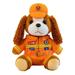 Waroomhouse Firemen Dog Stuffed Toy Rescue Dog Plush Firemen Dog Stuffed Plush with Clothes Hat Fuzzy Ears Soft Pp Cotton Filled Animal Rescue Puppy Plushie