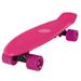 Mini Cruiser Skateboard 22 Classic Retro Plastic Cruiser Complete Skateboard with ABEC 7 Bearings and PU Wheels Compact Board with Grippy Molded Waffle Deck