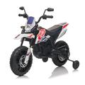 Holaki 12V Electric Kid Ride On Motorcycle Apulia Licensed Motorcycle for Kids Battery Powered Kids Ride-on Motorcycle 2 Wheels Motorized Vehicles Children Toys LED Headlights-White