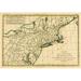 Map of The Northern United States of North America Circa.1760 From Atlas De Poster Print - Large - 34 x 24