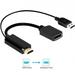 Lifetechs Mini Portable DisplayPort 4K 30Hz Audio Video Adapter Converter Cable for Laptop HDTV Monitor