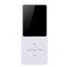 Fangasis Voice Recorder Built-in Speaker MP3/MP4 Player Touch Buttons Portable Music Players 1.8in Screen Lightweight Durable White Stand-alone Card Version