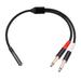 SIEYIO Dual 6.35mm to 3.5mm Female Stereo Audio Cable 3.5mm to Dual 1/4 Inch Audio Cable for Mobile Phone to Connect to Audio