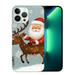 COMIO Christmas Case Compatible for iPhone 15 Ultra Thin Soft Case Soft Silicone Crystal Clear Xmas Cover Designed for iPhone 15 6.1 (2023) - Snowflake Santa Claus Elk