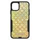 DistinctInk Case for iPhone 11 (6.1 Screen) - OtterBox Commuter Custom Black Case - Gold Green Mermaid Scales