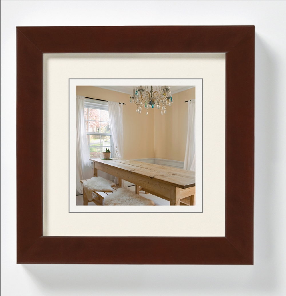 walther + design Peppers Holz Bilderrahmen 10x10 cm NUSSBAUM Image