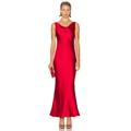 Norma Kamali Maria Gown in Tiger Red - Red. Size XS (also in L, M, S).