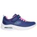 Skechers Girl's Microspec Max - Racer Gal Sneaker | Size 2.0 | Navy/Pink | Textile/Synthetic