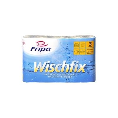 Fripa Küchenrolle Wischfix 3-lagig weiß 51 Blatt VE=4 Stück